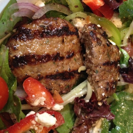 Must try the homemade lamb sausage Greek salad! It's a must ! Xoxo