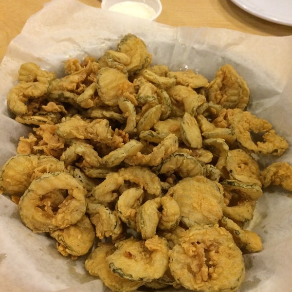 Great fried pickles and mushrooms.