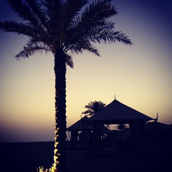 Photo taken at Banyan Tree Ras Al Khaimah Beach by Hamdan on 6/10/2013