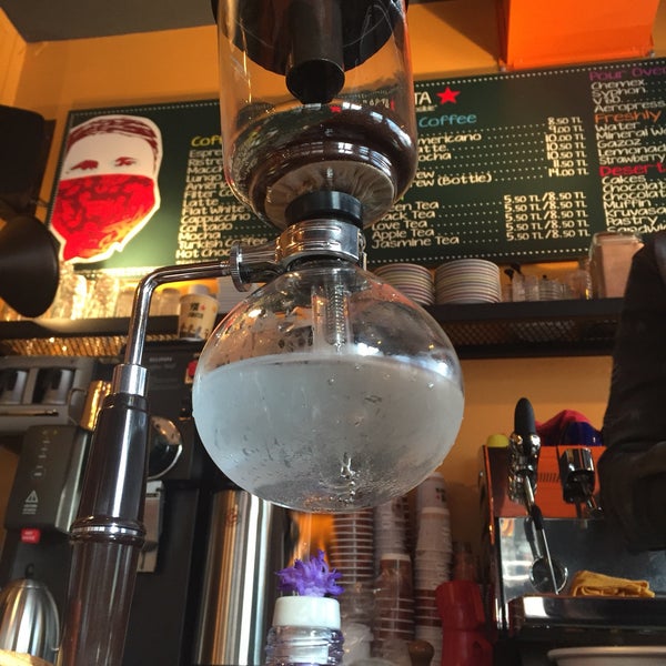 Photo taken at Roastico Coffee Shop &amp; Bar by Belgin G. on 12/2/2016