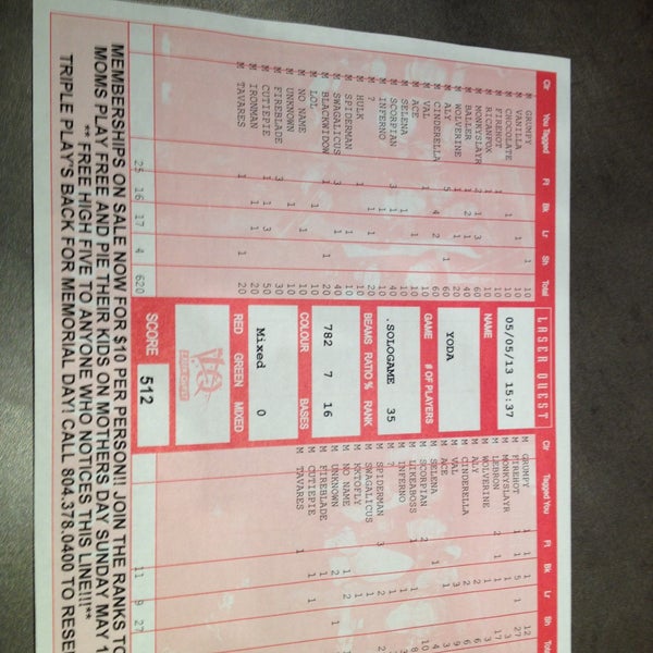 Laser Quest Richmond, VA