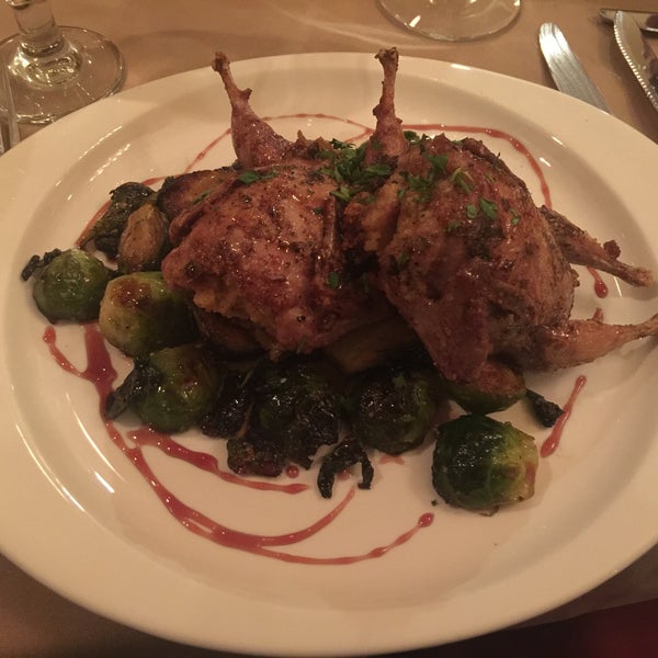 The osso bucco was delicious. And quail too. All food is rich and tasty but you gotta pay