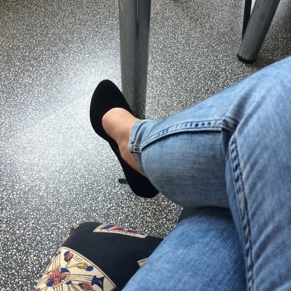 Nylon Feet In Jeans