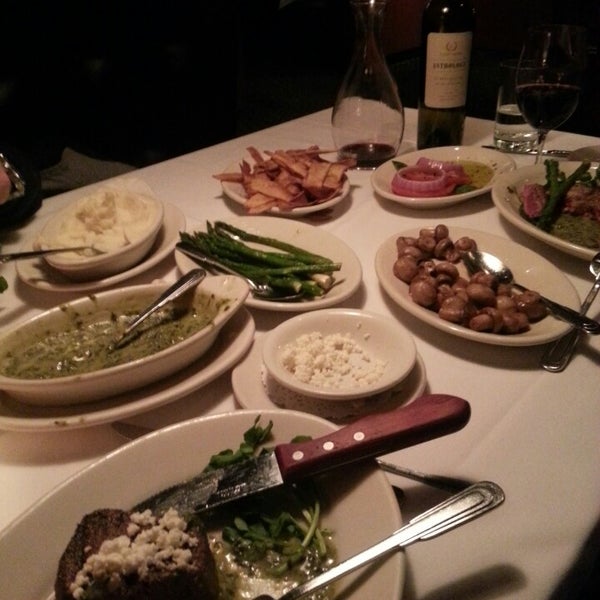 Photo taken at Lewnes&#39; Steakhouse by Becky on 2/19/2013