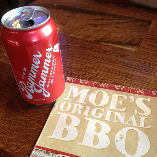 Photo taken at Moe&#39;s Original Bar B Que by Johnny G. on 6/21/2013