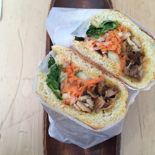Best bahn mi in Manhattan. The bread is always hot and crispy, you can't go wrong with any sandwich choice.