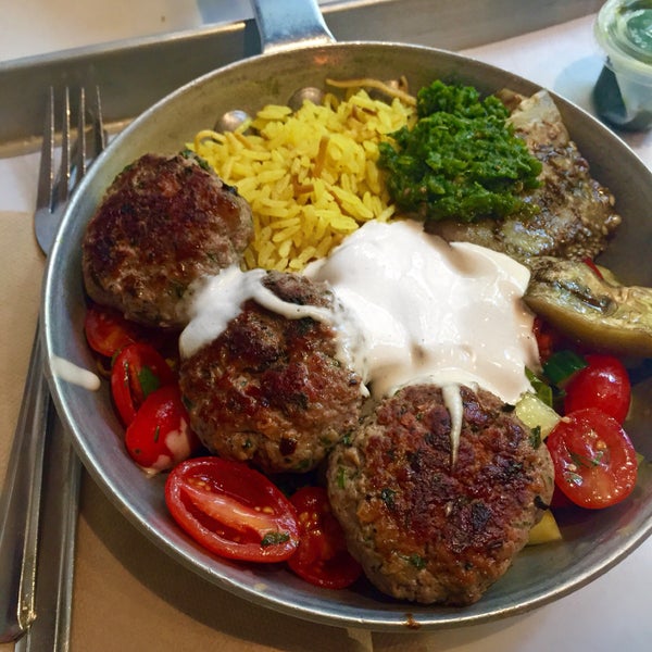 lamb kebab plate- slight heat & great flavor