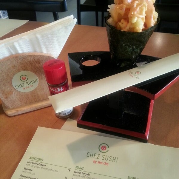 Photo taken at Chez Sushi (by sho cho) by Mimi G. on 3/30/2013