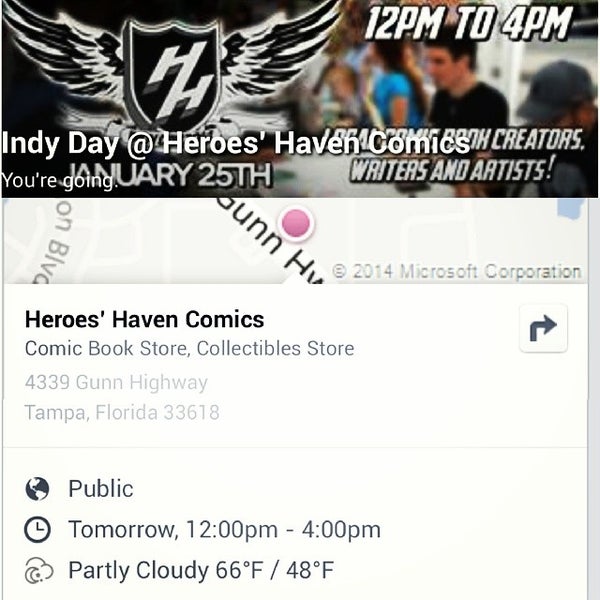 Photo taken at Heroes&#39; Haven Comics by Stephen W. on 1/25/2014
