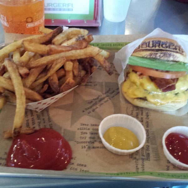 Photo taken at BurgerFi by Mark A. on 10/24/2013