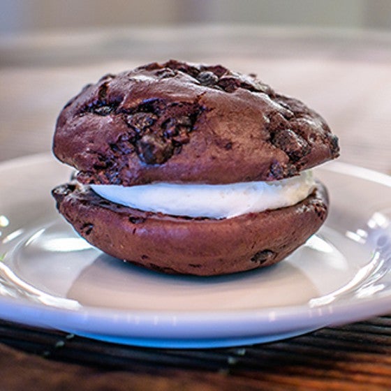 To understand the chocolate chip whoopie pie, imagine a cloud of sweet buttercream nestled between puffy discs of chocolate-chocolate chip cookie cake. This Buckhead spot beckons like a siren's song.