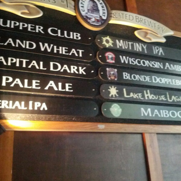 Photo taken at Wisconsin Brewing Tap Haus by Tony T. on 5/10/2013