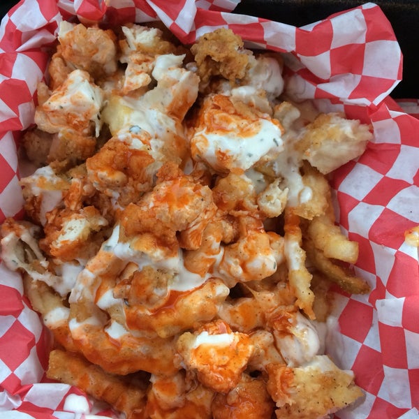 Ask for the special CRAZY FRIES - the best item NOT on the regular menu. French fries topped with chicken tenders, cheese, buffalo sauce, and ranch.