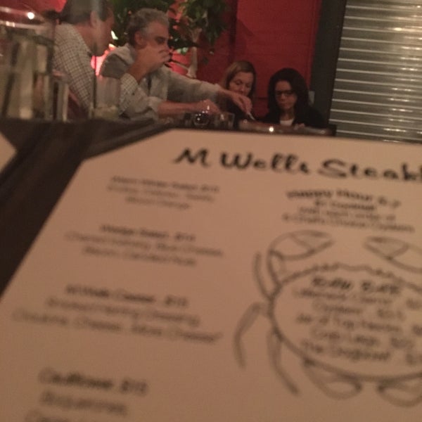 Photo taken at M. Wells Steakhouse by Arielle on 1/22/2017
