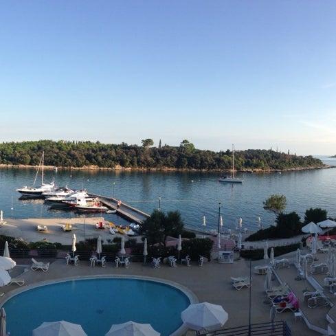 Photo taken at Island Hotel Istra by Cinzia on 8/25/2014
