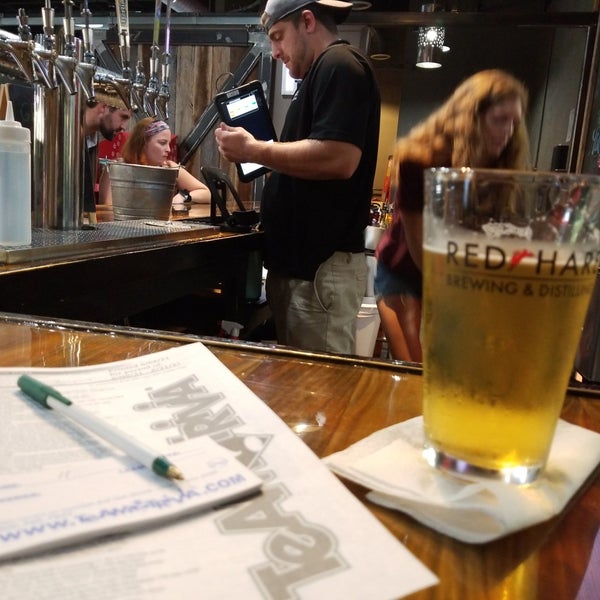 Photo taken at Red Hare Brewing Company by Dennis M. on 7/22/2021