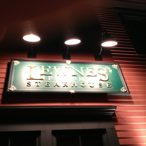 Photo taken at Lewnes&#39; Steakhouse by Ashley Gorski Poole on 1/20/2013