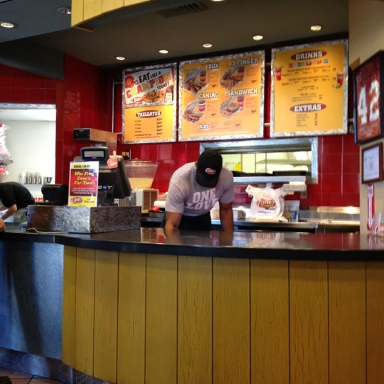 Photo taken at Raising Cane&#39;s Chicken Fingers by Kevin B. on 10/21/2012