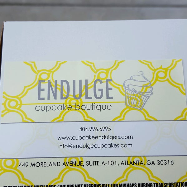 Endulge Cupcake Boutique Ormewood Park Atlanta, GA