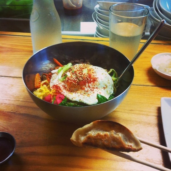 Photo taken at Kimbap Cafe by Kristen B. on 6/27/2014