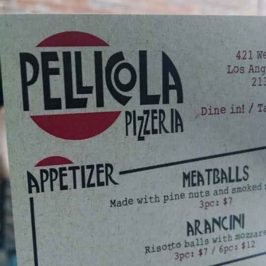 4/8/2014 tarihinde Esteban S.ziyaretçi tarafından Pellicola Pizzeria'de çekilen fotoğraf