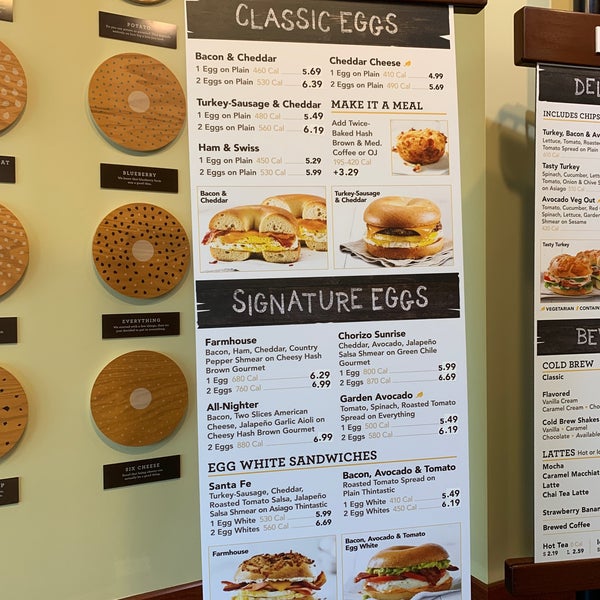 Einstein bagel prices outlet
