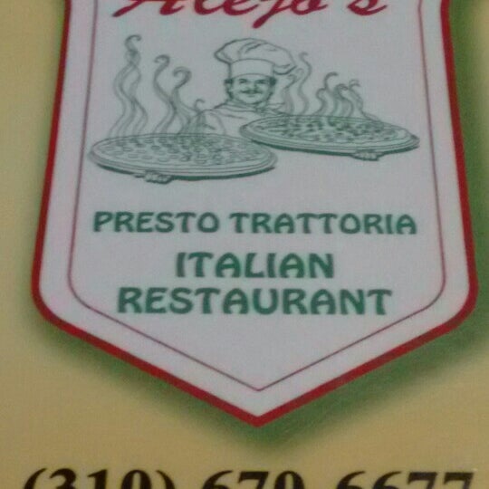 Photo taken at Alejo&#39;s Presto Trattoria Italian Restaurant by John V. on 3/25/2016