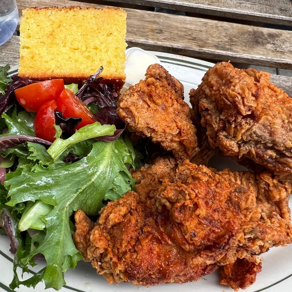 You can’t go wrong with the hot chicken or catfish.