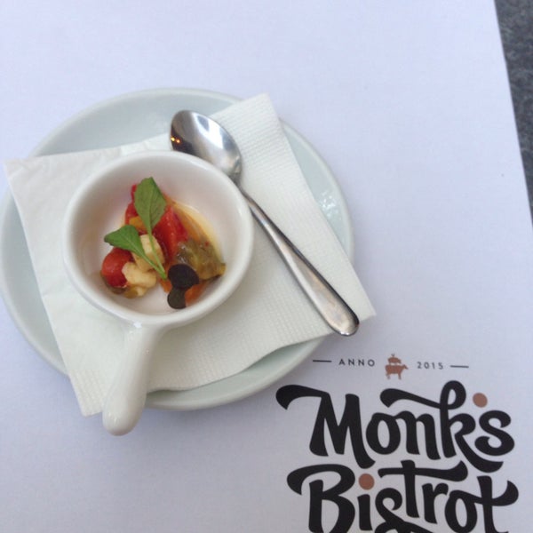 Photo taken at Monk’s Bistrot by Orsolya D. on 6/18/2015