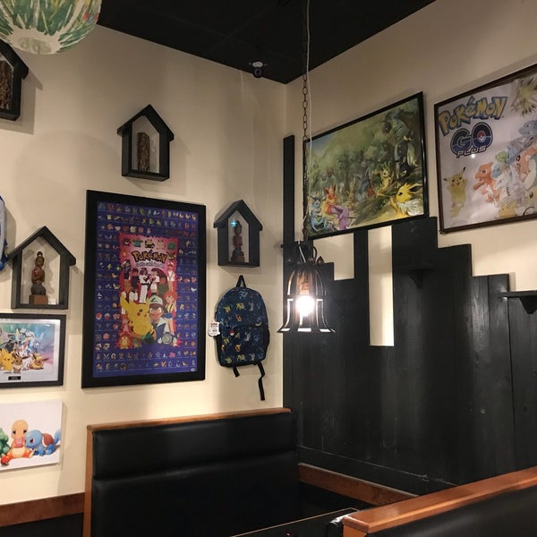 The Pokemon and Dragonball Z posters and items on the wall are amazing! The owner is crazy about these two, so cool. Also the service is really good, as is the food. Lots of choice and really tastful!
