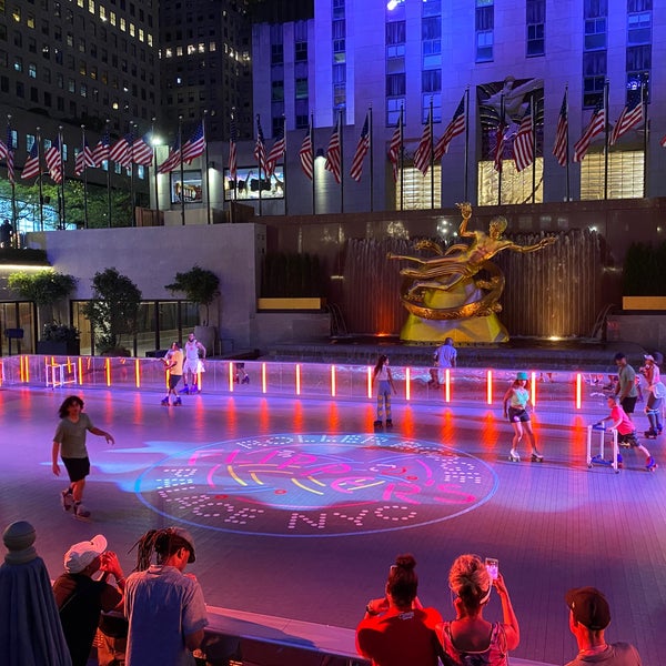 Photo taken at The Rink at Rockefeller Center by Sarah on 7/4/2022