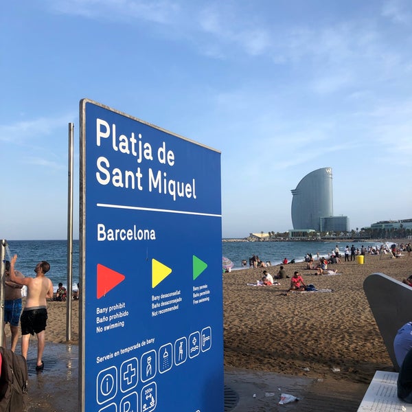 Photo taken at Sant Miquel Beach by Erhan .. on 6/24/2019