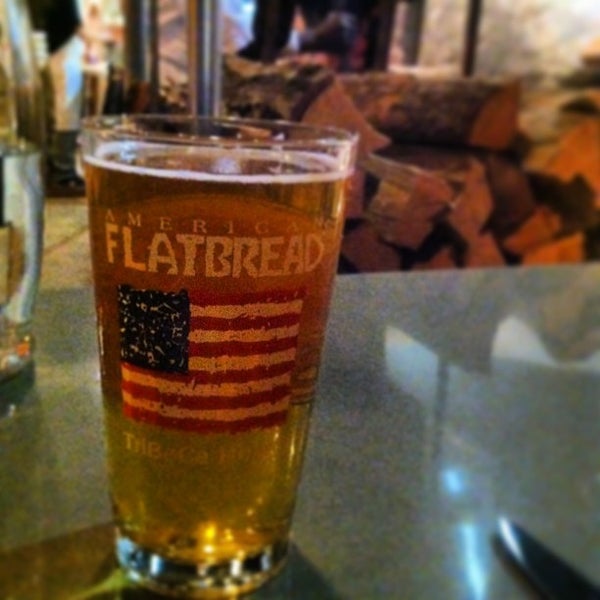 Photo taken at American Flatbread Tribeca Hearth by Emily W. on 2/15/2013