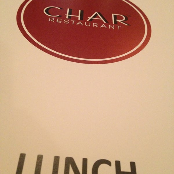 Photo taken at Char Restaurant by Talamieka N Charles B. on 3/6/2013