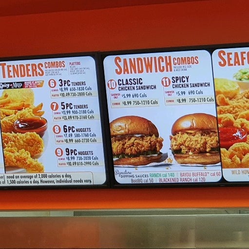 Popeyes 2024 menu 2020