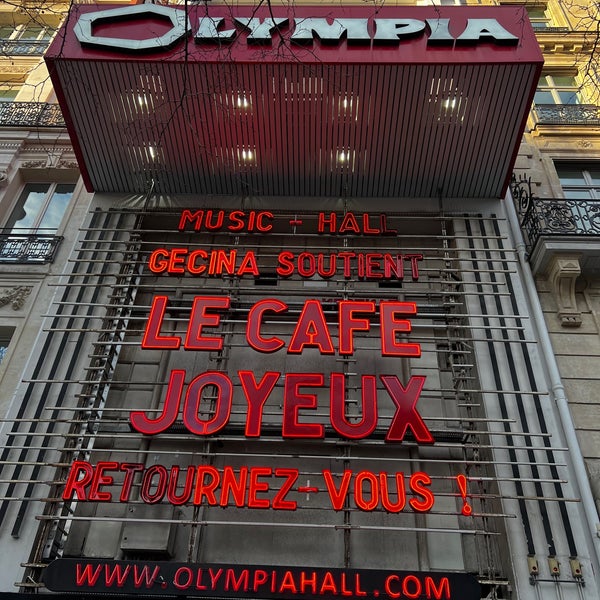 Photo taken at L&#39;Olympia by Sandrine A. on 1/21/2022