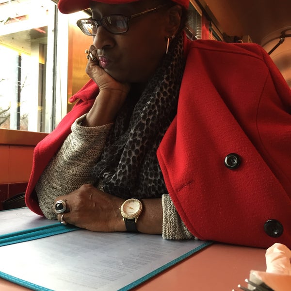 Photo taken at Trolley Car Diner by Monique G. on 12/28/2014