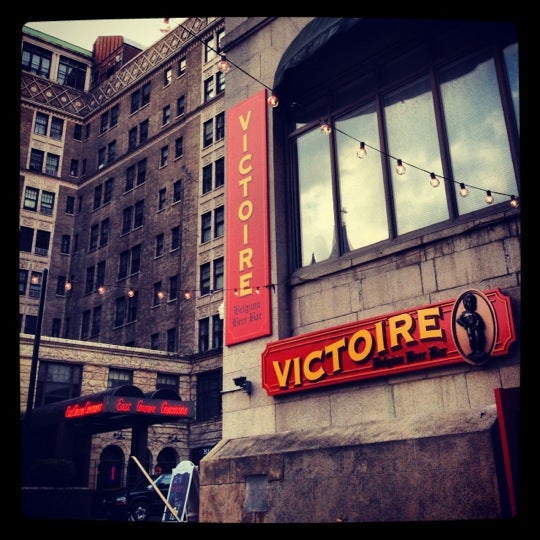 Photo taken at Victoire: A Belgian Beer Bar &amp; Bistro by Kaija on 10/26/2012