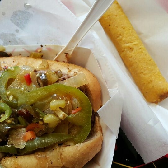 Photo taken at Mike&#39;s Chicago Hot Dogs by Wendie R. on 4/6/2016