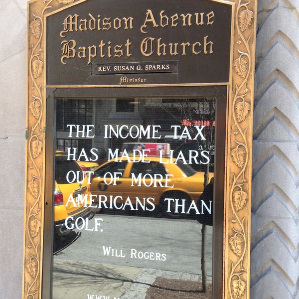 4/15/2013 tarihinde Umangziyaretçi tarafından Madison Avenue Baptist Church'de çekilen fotoğraf