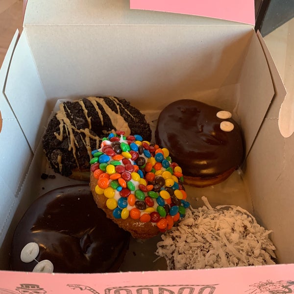 Photo taken at Voodoo Doughnut by Darcy B. on 3/2/2021