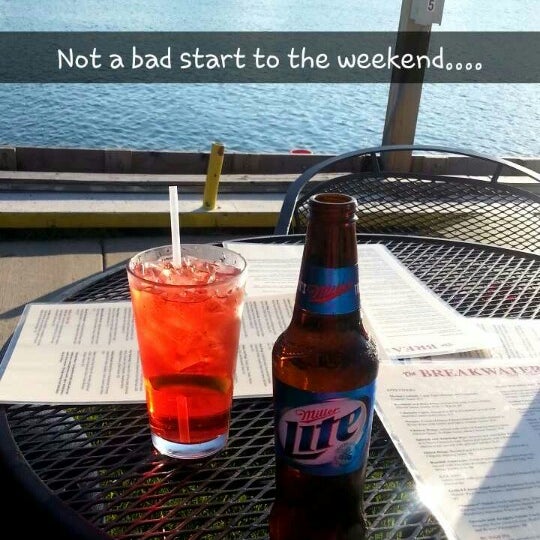 Photo taken at Breakwater Bar &amp; Grill by Marissa P. on 6/11/2014