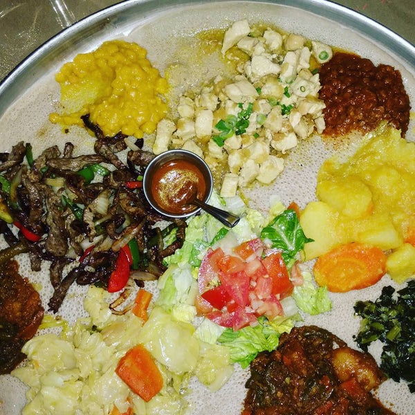 Photo taken at Ethiopian Diamond Restaurant &amp; Bar by ludwig d. on 3/14/2016