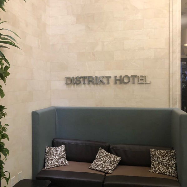 Photo taken at Distrikt Hotel by Greg D. on 1/19/2019