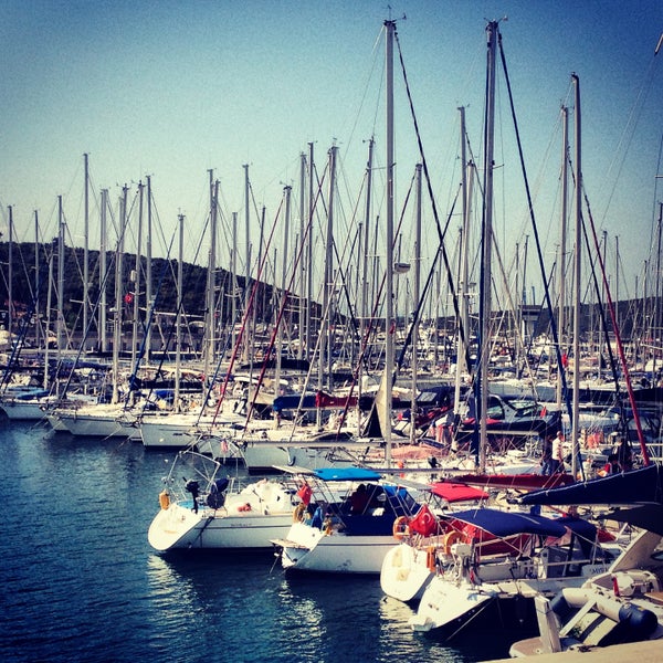 Photo taken at Teos Marina by Ebrar T. on 4/21/2013