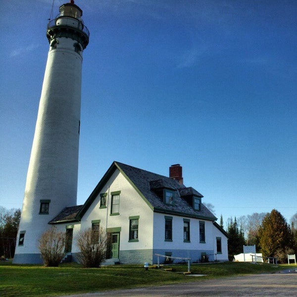 Photo taken at New Presque Isle Lighthouse by Mike R. on 12/4/2012