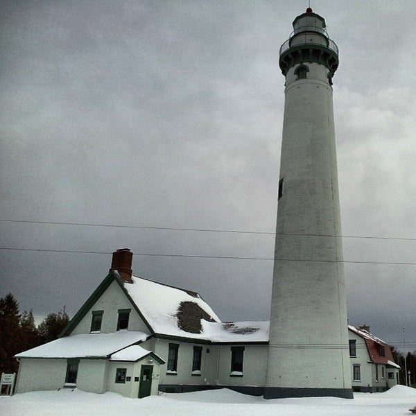 Photo taken at New Presque Isle Lighthouse by Mike R. on 12/27/2013