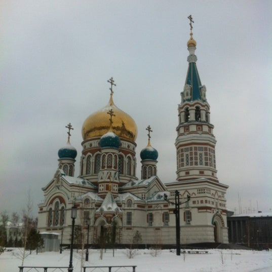 Успенский собор Омск зима