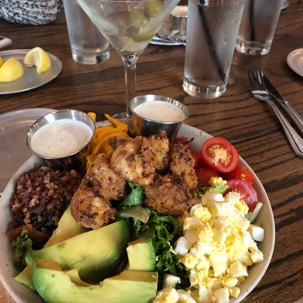 Cobb salad was LOADED! Really good but possibly had more toppings than lettuce. Happy hour prices were a little deceiving and we ended up paying more than expected.