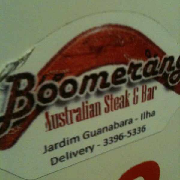 Снимок сделан в Boomerang Australian Steak &amp; Bar пользователем Renato D. 1/11/2013